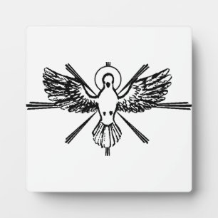 Holy Spirit Dove Religious Confirmation and Peace  Plaque