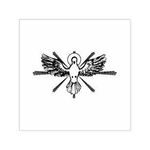 Holy Spirit Dove Religious Confirmation and Peace  Self-inking Stamp