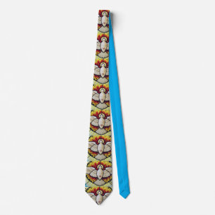 Holy Spirit dove stained glass Tie