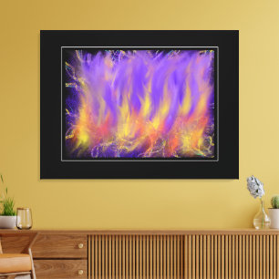 Holy Spirit Fire Christian Prophetic Abstract Art Canvas Print