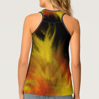 Holy Spirit Fire Christian Worship Art Painting Tank Top