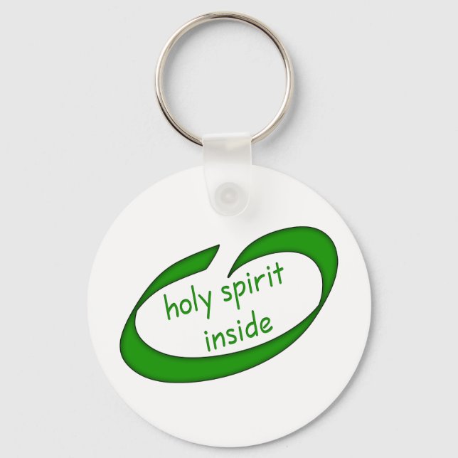 Holy Spirit Inside Christian Key Ring (Front)