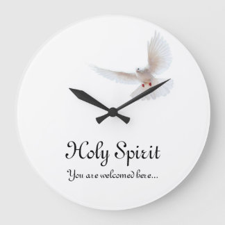 Holy Spirit Large Clock