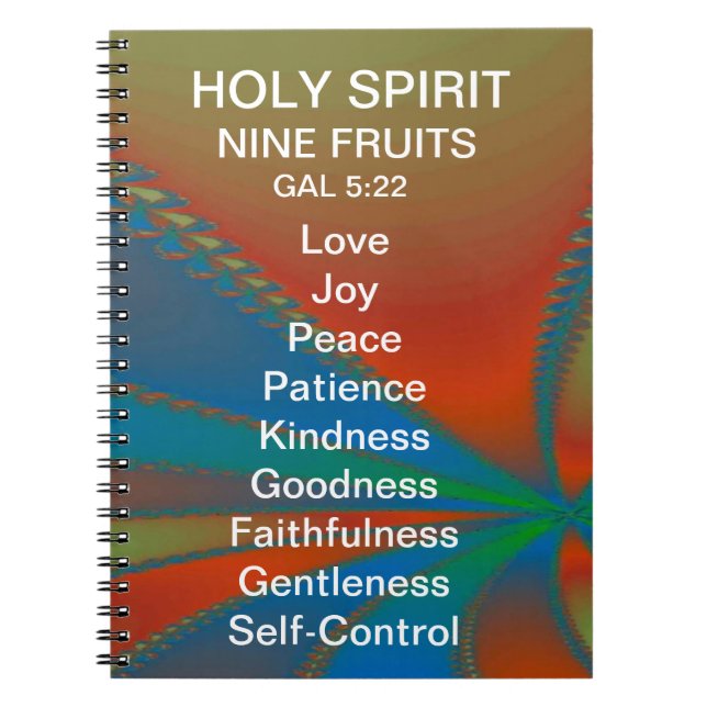 HOLY SPIRIT "Nine Fruits"  Gal.5:22 JOURNAL (Front)