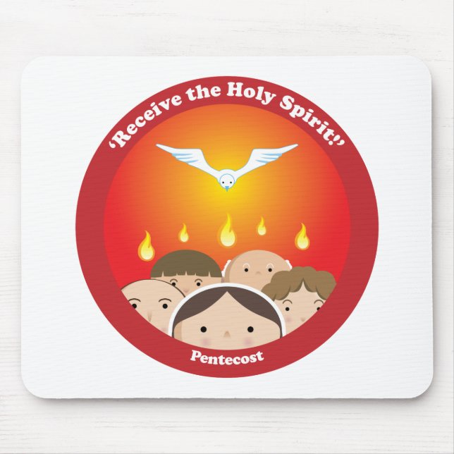 Holy Spirit Pentecost Mouse Mat (Front)
