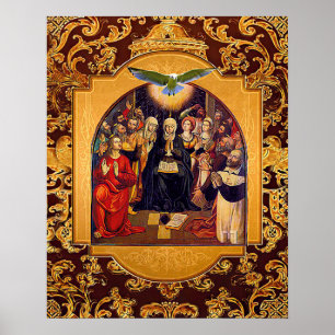 Holy Spirit Pentecost Virgin Mary and the Apostles Poster