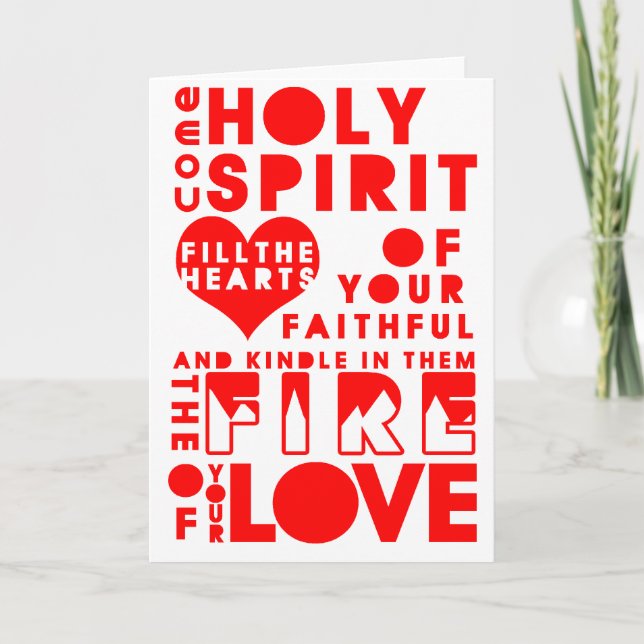 Holy Spirit Prayer Card (Front)