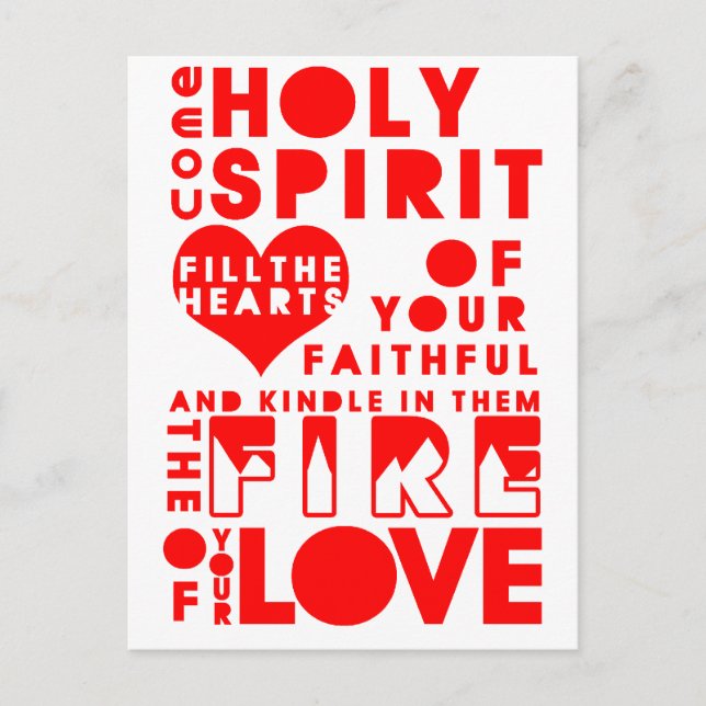 Holy Spirit Prayer Postcard (Front)