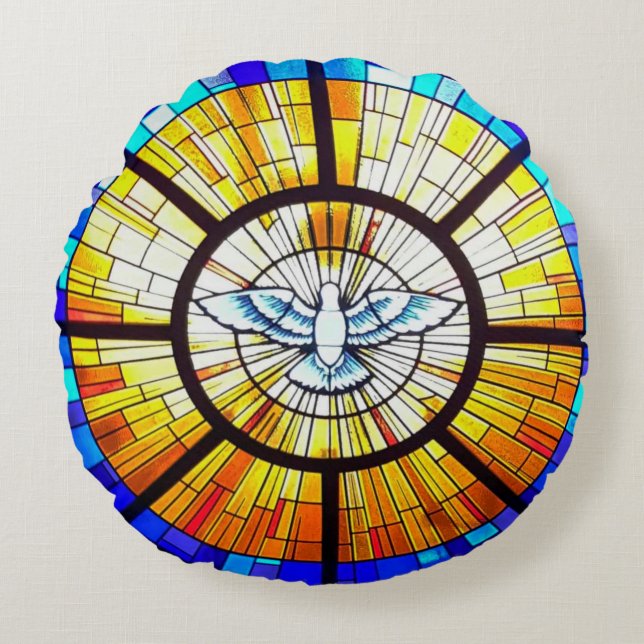 Holy Spirit Prayer Throw Pillow (Front)