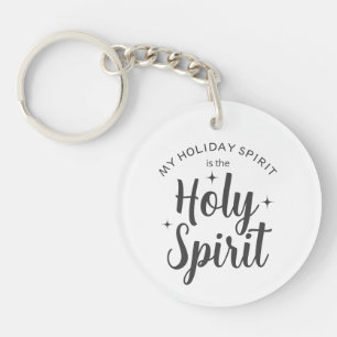 Holy Spirit Religious Christmas Holiday Key Ring