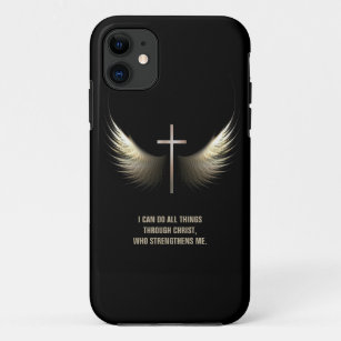 Holy Spirit Wings and Christian Cross Personalised Case-Mate iPhone Case
