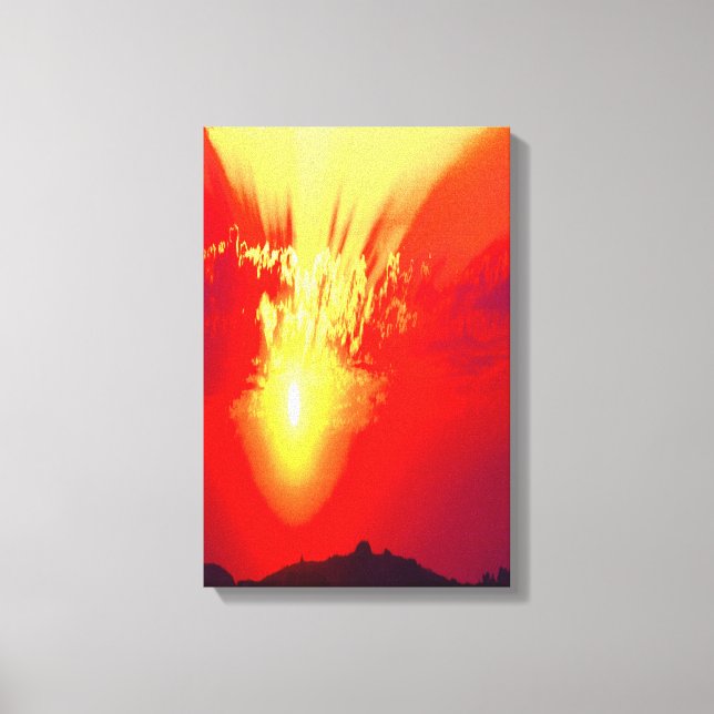 Holy Sunset art Canvas Print (Front)
