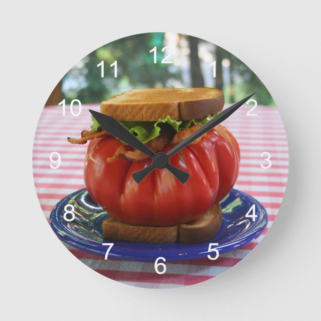 Holy Tomato! Round Clock (Front)