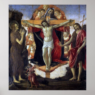 Holy Trinity - Botticelli - c1492 Poster