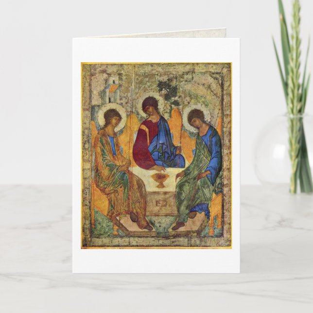 Holy Trinity By Andrei Rublev Card (Front)