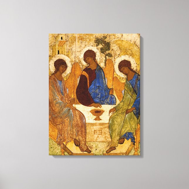 Holy Trinity by Andrey Rublev Canvas Print (Front)