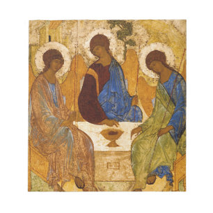 Holy Trinity Icon Rublev Byzantine Catholic Gift Notepad
