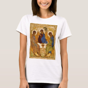 Holy Trinity Icon Rublev Byzantine Catholic Gift T-Shirt