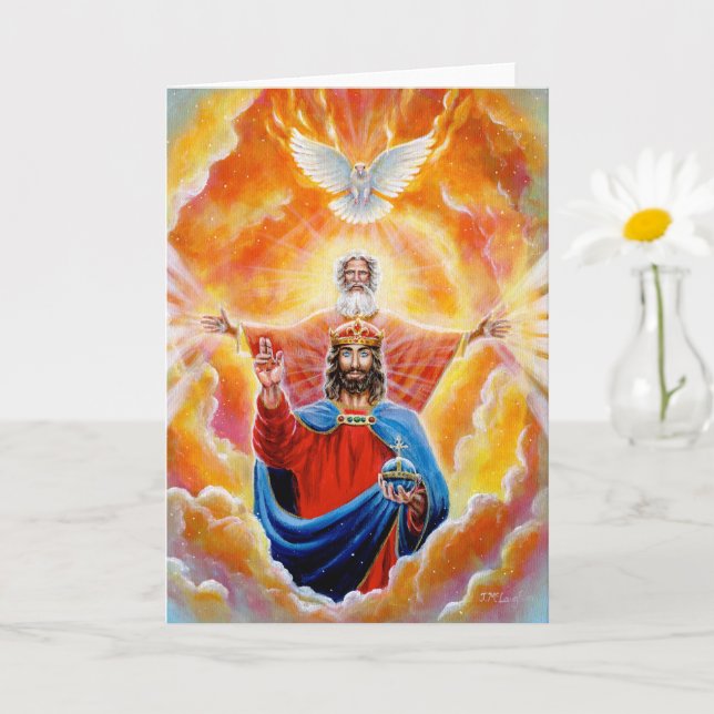 'Holy Trinity in Glory' by Jenny McLaughlin Card (Small Plant)