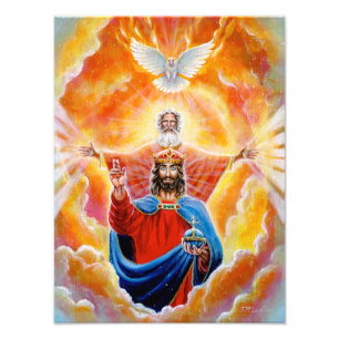 Holy Trinity in Glory Print - Devotional Artwork