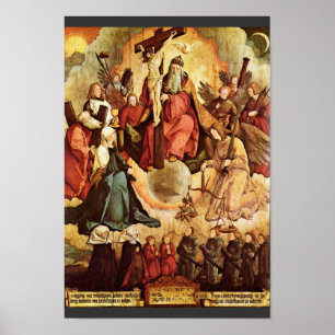 Holy Trinity With Angels, Saints, And Its Founding Poster