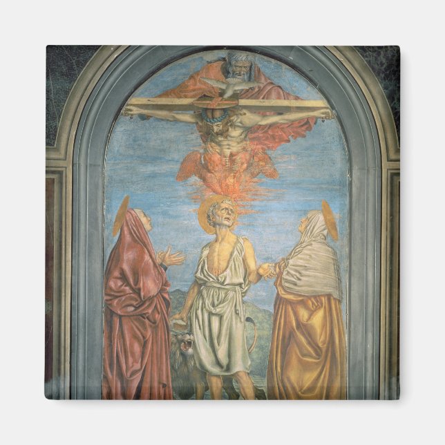 Holy Trinity with St. Jerome (fresco) Magnet (Front)