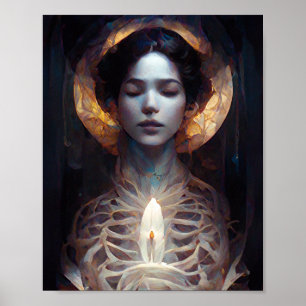 Holy Vessel Dark Fantasy Sci-Fi Gothic Art Poster