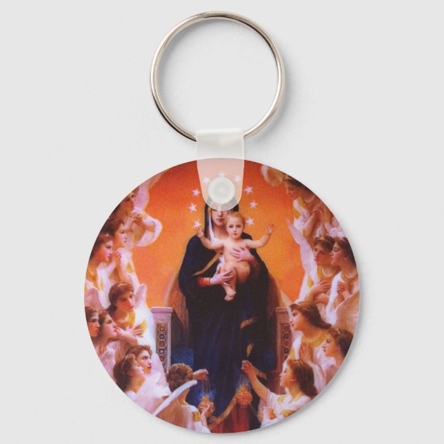 Holy Virgin Mary Mother of God Keychain (Front)