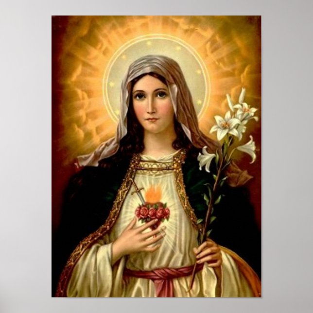 Holy virgin mother Mary,mother of God template Poster (Front)