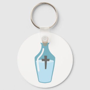 Holy Water Bottle Key Ring