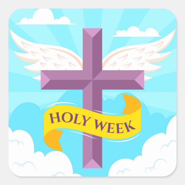 Holy Week  Square Sticker (Front)