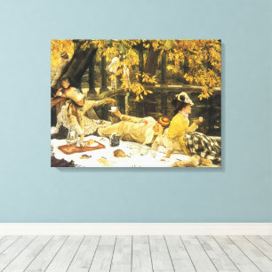 Holyday, the Picnic by James Tissot, Victorian Art Canvas Print