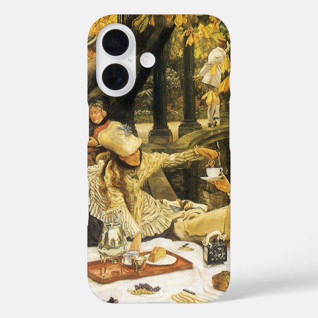 Holyday, the Picnic by James Tissot, Victorian Art Case-Mate iPhone Case (Back)