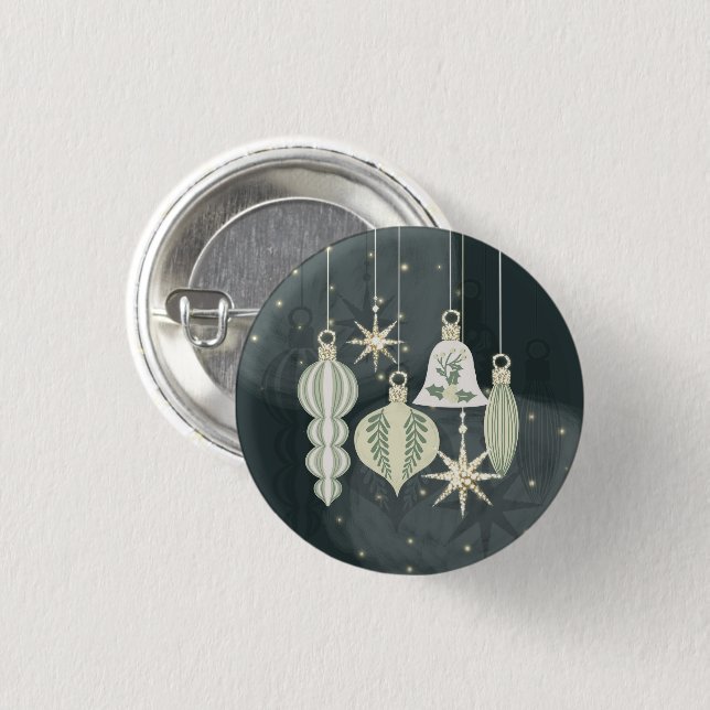 holydays_3_jingle bell 3 cm round badge (Front & Back)