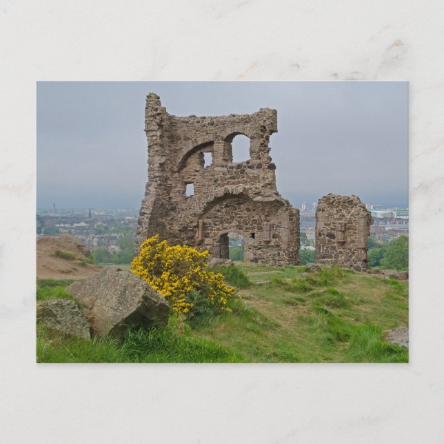 Holyrood Park Chapel Ruins, Edinburgh, Scotland Postcard (Front)