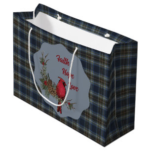 Holyrood Scottish Clan Tartan  Cardinal Large Gift Bag