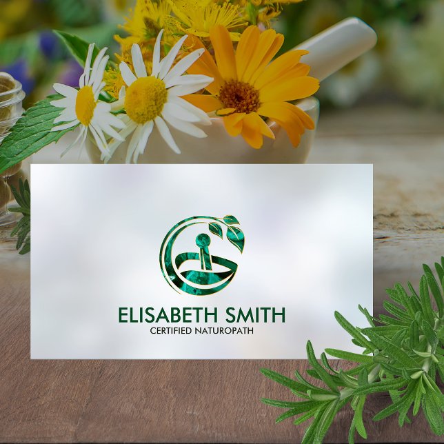 Homaeopathy - Herbal Medicine -naturopath  Business Card (Creator Uploaded)