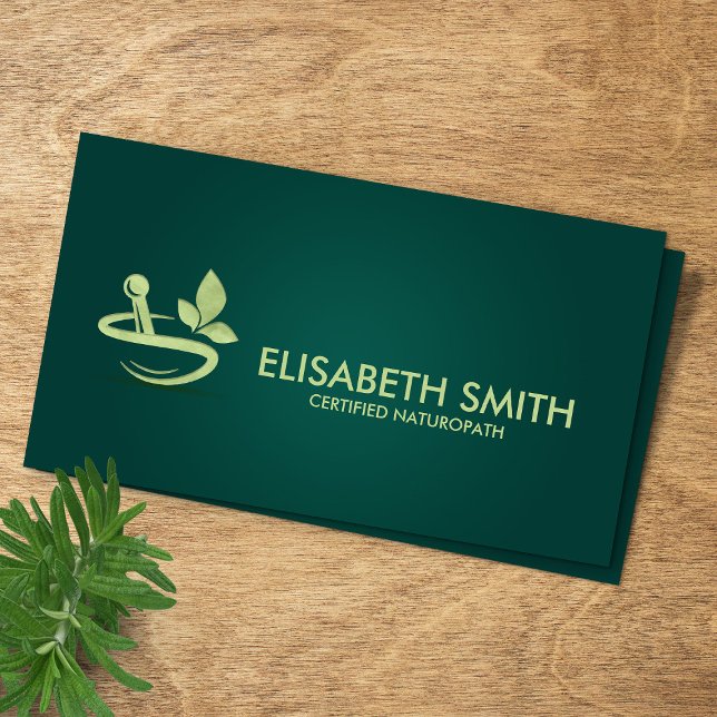 Homaeopathy - Herbal Medicine Professional  Business Card (Creator Uploaded)