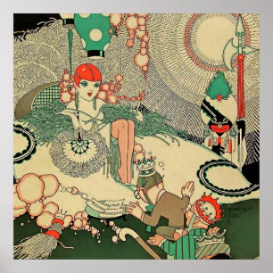 “Homage” 1927 Magazine Cover by J Carlos Poster