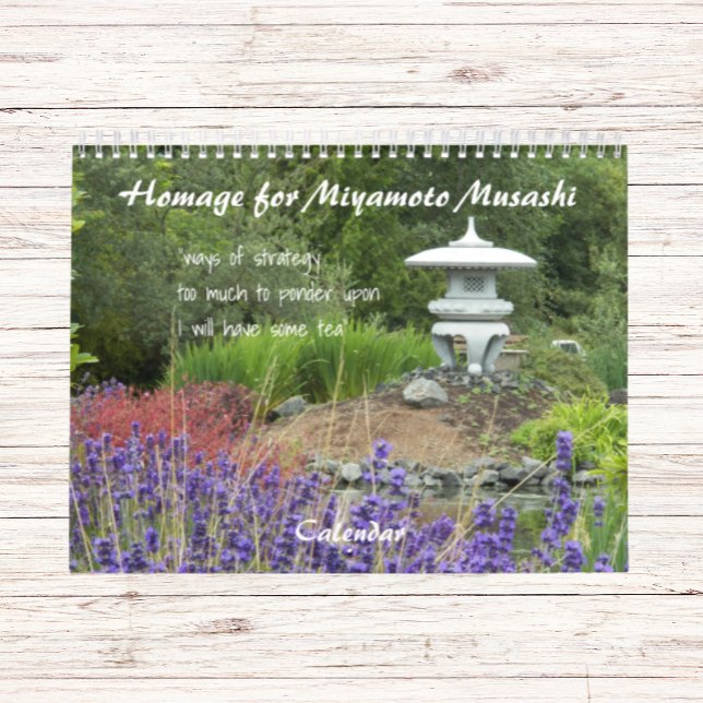 Homage for Miyamoto Musashi Haiku Calendar (In Situ)