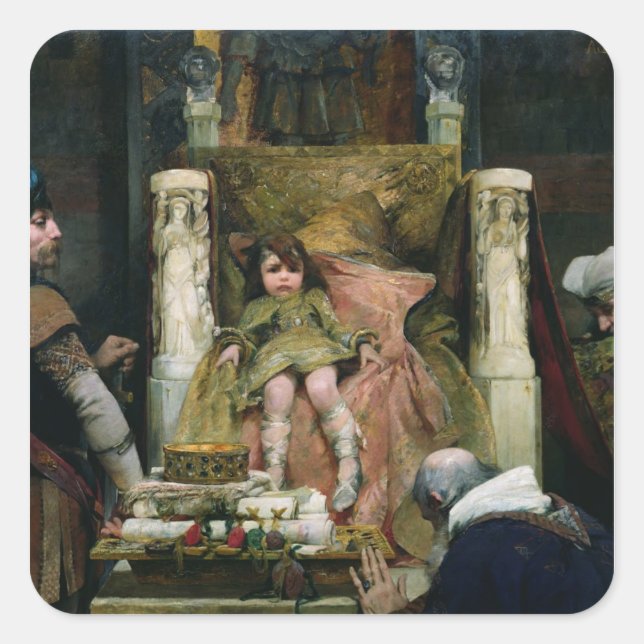 Homage to Clovis II Square Sticker (Front)