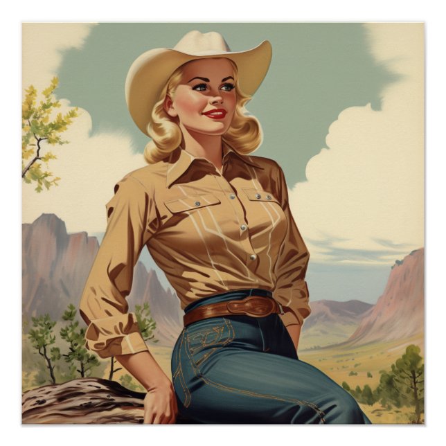 Homage to Cowgirl Spirit: Wild West Whispers Poster (Front)