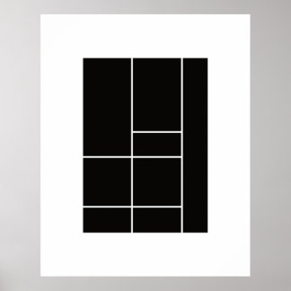 Homage to Mondrian 1.1 Poster