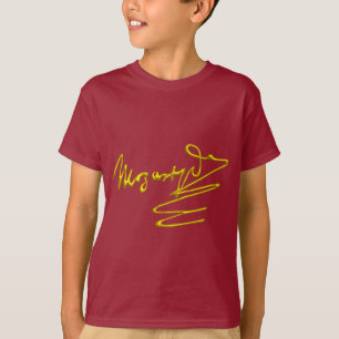 HOMAGE TO MOZART 3D Gold Signature of Composer T-Shirt
