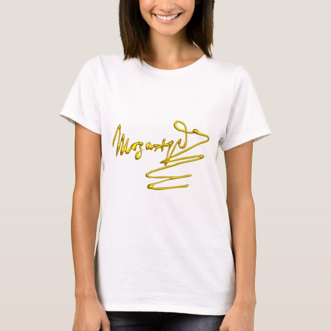 HOMAGE TO MOZART / 3D Gold Signature T-Shirt (Front)