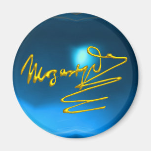 HOMAGE TO MOZART,blue sapphire Magnet