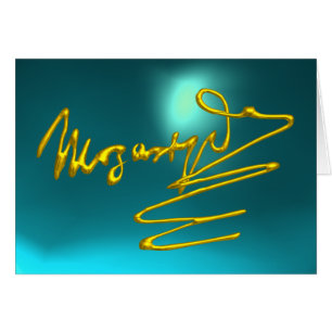HOMAGE TO MOZART,Gold Signature Blue Turquoise Gem