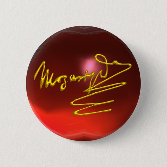 HOMAGE TO MOZART, red ruby 6 Cm Round Badge (Front)