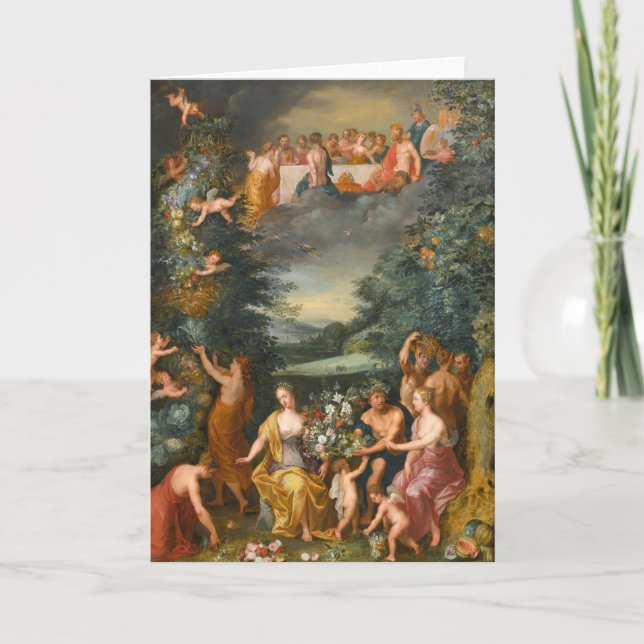 Homage to the Goddess Flora, A Feast of the Gods Card (Front)