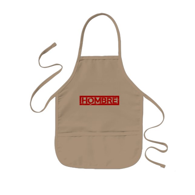 Hombre Stamp Kids Apron (Front)